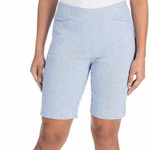 Calvin Klein Women's Size Large Women's Stripes Bermuda Short